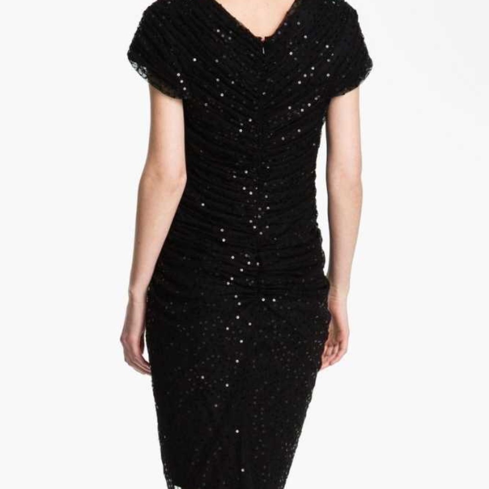 Prettylittlething Black Sequin Dress